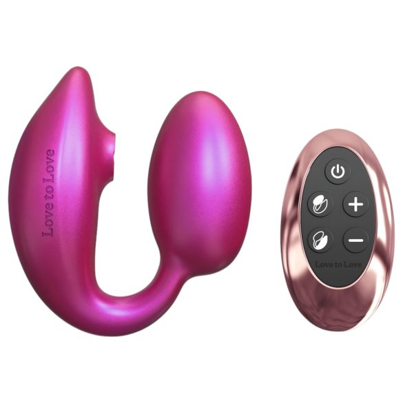 Wonderlover - vibrador punto G estimulador clítoris (rosa metalizado)