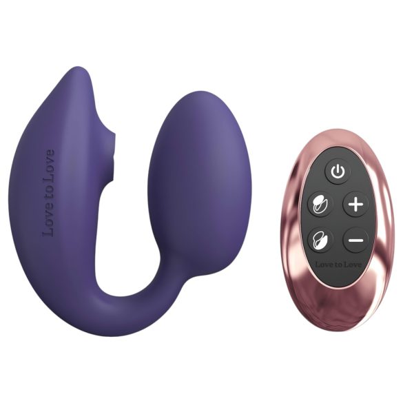 Wonderlover - Vibrador punto G y clítoris (morado oscuro)