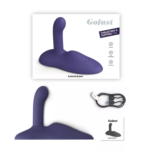 Love to Love GoFast - vibrador impulsor y estimulador de clítoris con ventosa (azul)