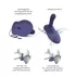 Love to Love GoFast - vibrador impulsor y estimulador de clítoris con ventosa (azul)
