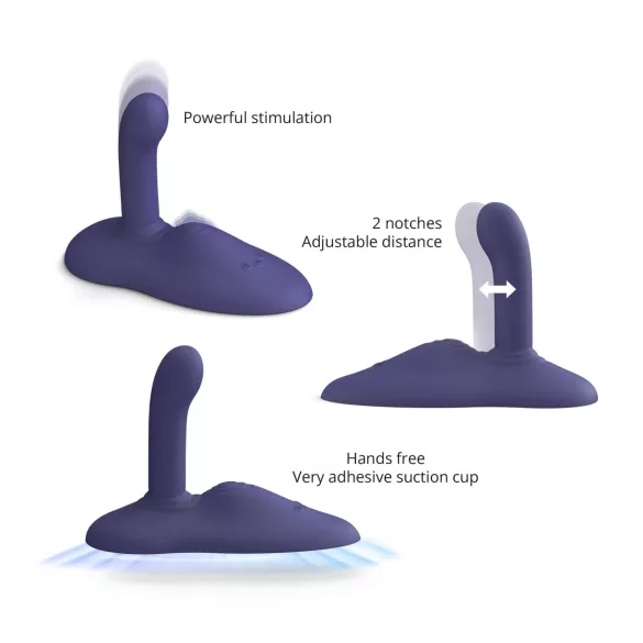 Love to Love GoFast - vibrador impulsor y estimulador de clítoris con ventosa (azul)