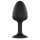 Dorcel Geisha Plug Diamond M - plug anal negro con gema blanca