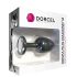 Dorcel Geisha Plug Diamond M - plug anal negro con gema blanca