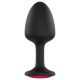 Plug Geisha Dorcel Ruby M - anal negro con piedra rosa
