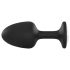 Plug Anal Geisha Diamante L - piedra blanca (negro)