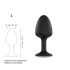 Plug Anal Geisha Diamante L - piedra blanca (negro)