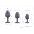 Plug Anal Geisha Diamante L - piedra blanca (negro)