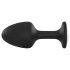 Plug Geisha XL con diamante - negro