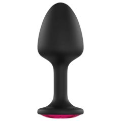 Dorcel Geisha Plug Ruby XL - plug anal negro con piedra rosa