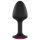 Dorcel Geisha Plug Ruby XL - plug anal negro con piedra rosa
