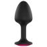 Dorcel Geisha Plug Ruby XL - plug anal negro con piedra rosa