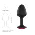 Dorcel Geisha Plug Ruby XL - plug anal negro con piedra rosa