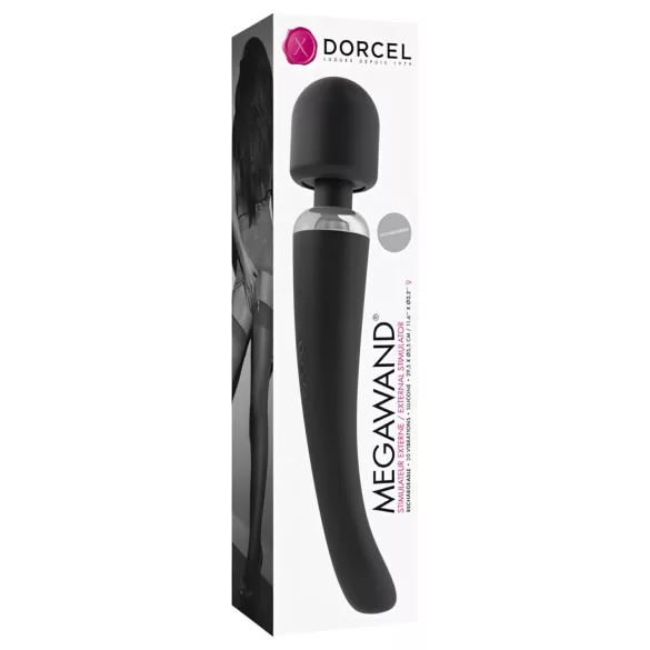 Dorcel Megawand - masajeador vibrador recargable - silicona negra