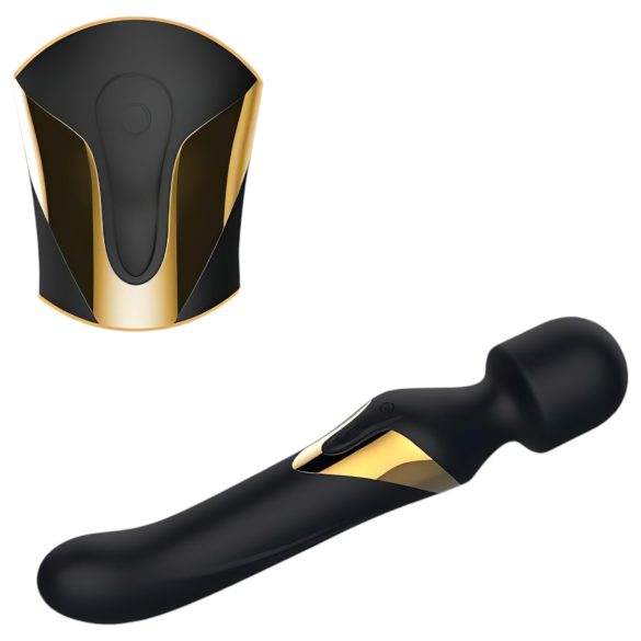 Dorcel Dual Orgasmos Oro - Vibrador 2en1 masajeador (negro)