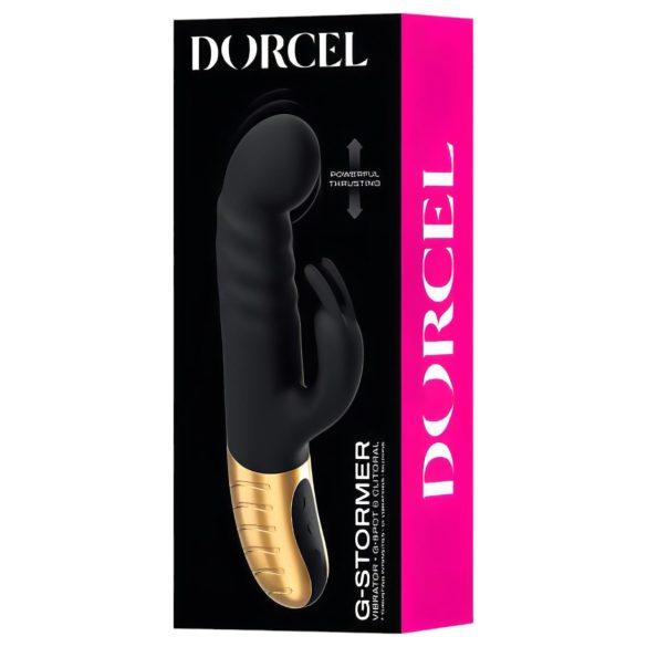 Dorcel G-stormer - vibrador recargable con brazo para clítoris (negro)