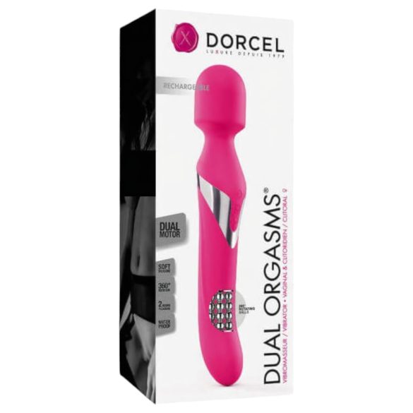 Dorcel Dual Orgasms - Vibrador 2en1 con masajeador (rosa)