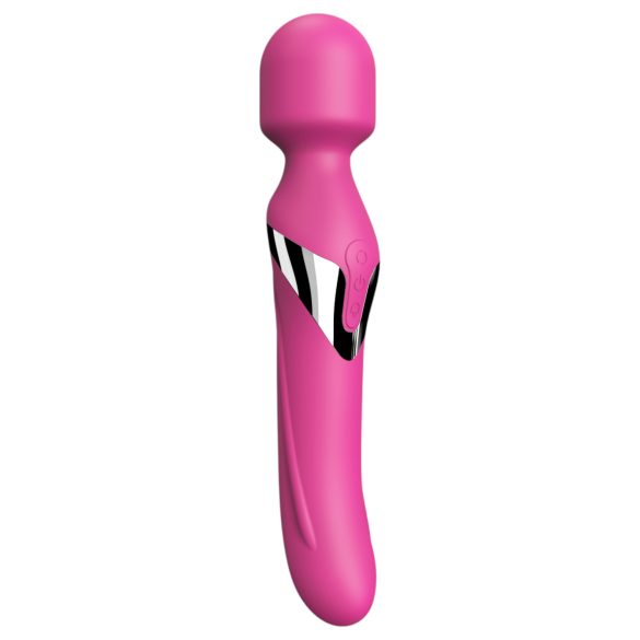 Dorcel Dual Orgasmos - vibrador masajeador 2 en 1 recargable (rosa)