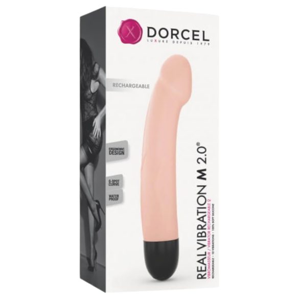 Dorcel Real Vibración M 2.0 - Vibrador recargable (natural)