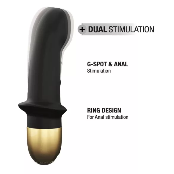 Dorcel Mini Lover 2.0 - vibrador punto G recargable (negro-dorado)
