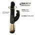 Dorcel Baby Rabbit 2.0 - Vibrador con estimulador de clítoris (negro-dorado)