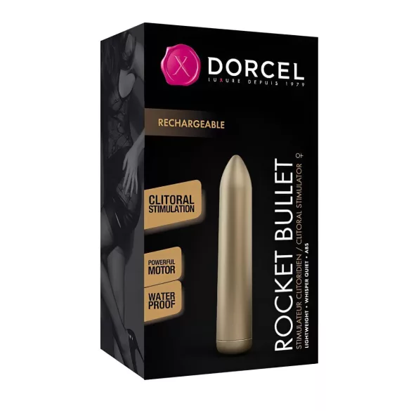 Dorcel - mini vibrador recargable - bala potente - color dorado