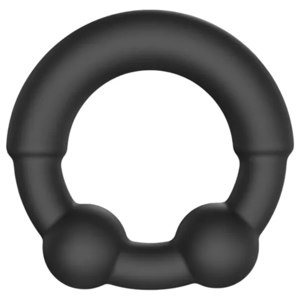 Dorcel Stronger Ring - anillo para pene con inserto metálico - silicona negra