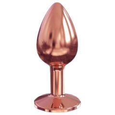   Dorcel Diamond Plug S - plug anal de aluminio pequeño (oro rosa)