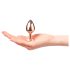 Dorcel Diamond Plug S - plug anal de aluminio pequeño (oro rosa)