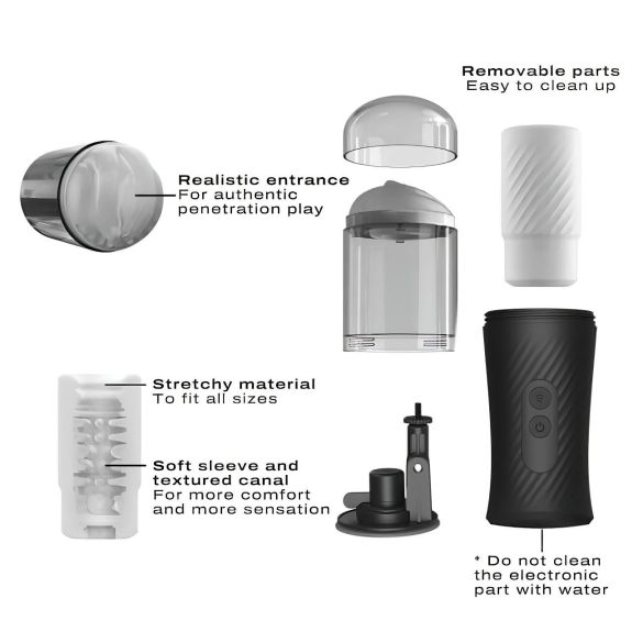 Dorcel Thrust Blow - masturbador automático recargable - movimiento de empuje