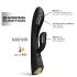 Conejo Flexi Dorcel - Vibrador con calentador (negro)