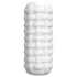 Dorcel Cup Tight - masturbador para hombres con canal estriado de perlas (blanco)