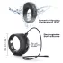 Dorcel - anillo pene ajustable con vibración (negro)