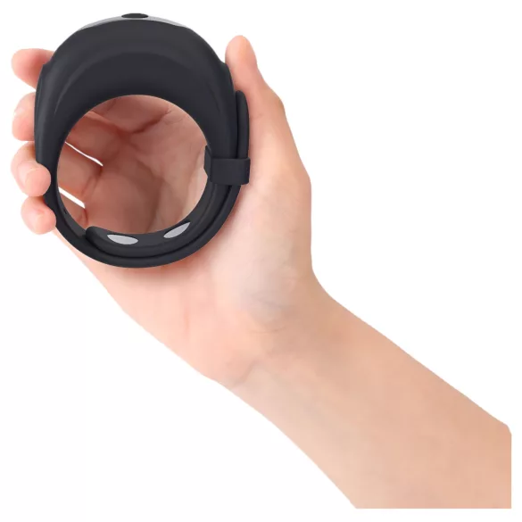 Dorcel - anillo pene ajustable con vibración (negro)