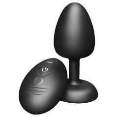 Vibrador anal con bolas y mando a distancia M - (negro)