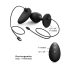 Vibrador anal con bolas y mando a distancia M - (negro)