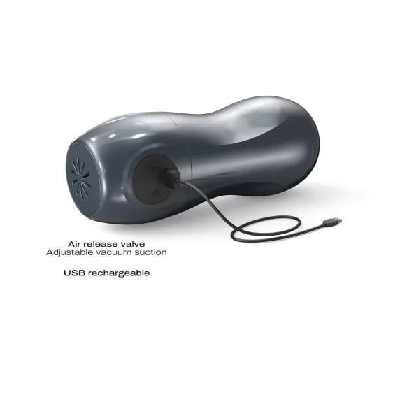 Dorcel Blowjoy Vibe - masturbador recargable con succión y vibración (gris)