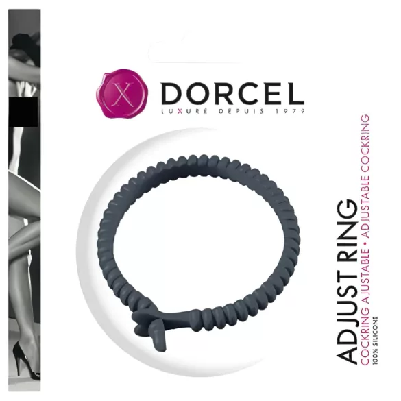 Dorcel - anillo para pene ajustable - silicona - gris