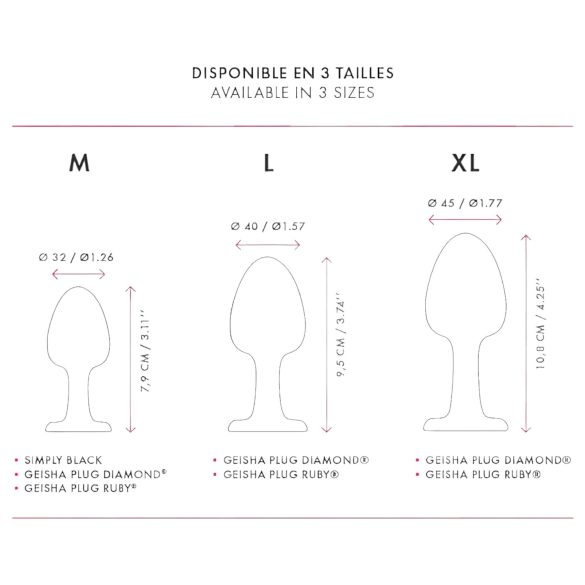 Plug anal con bolas (negro)