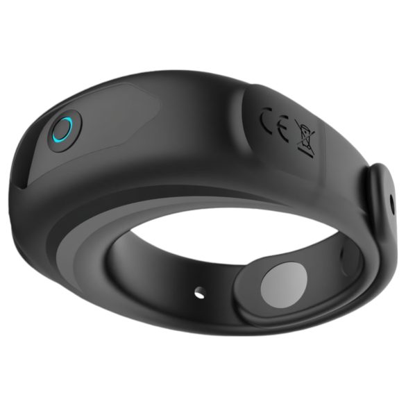 Funny Me - anillo para pene recargable vibración ajustable silicona negro