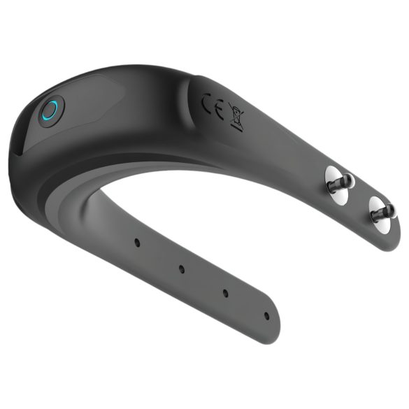 Funny Me - anillo para pene recargable vibración ajustable silicona negro