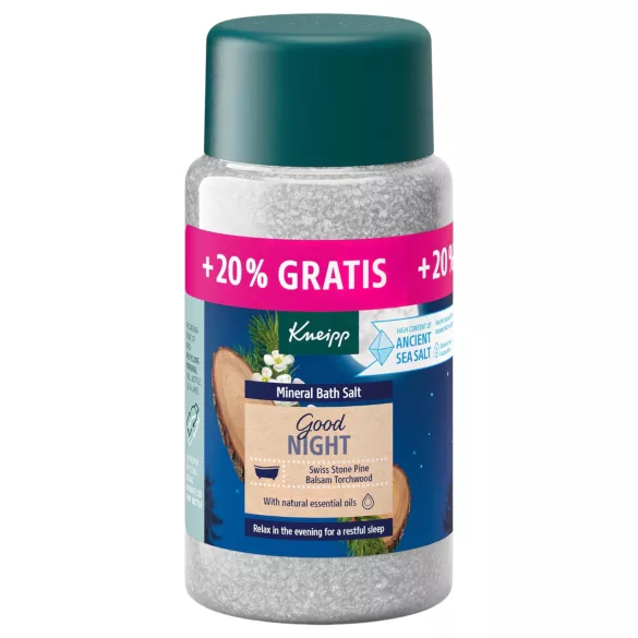 Sales-style Spanish translation:

Kneipp Good Night sales mineral de baño premium (600 g)