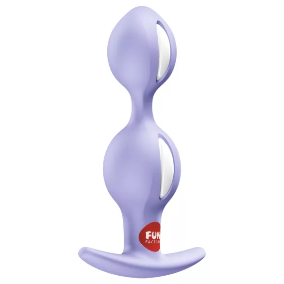 Fun Factory - plug anal de bolas dobles - silicona lila