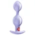 Fun Factory - plug anal de bolas dobles - silicona lila