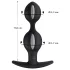 Fun Factory - plug anal de bolas dobles - silicona lila