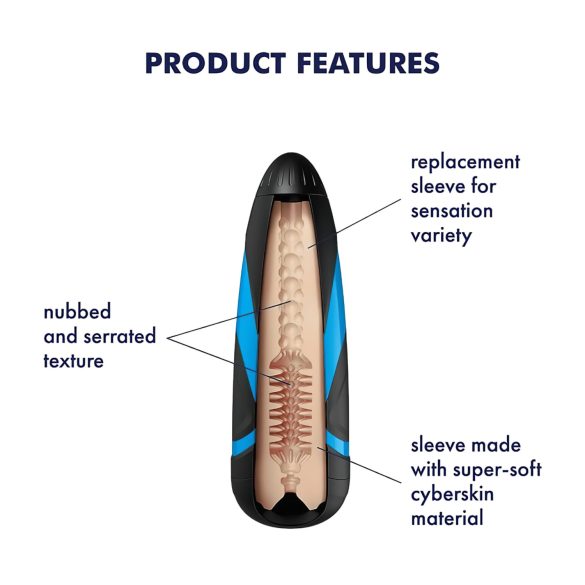 Satisfyer - masturbador sleeve Tornado Bliss - inserto reemplazable