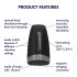 Vibrador Calor Hombre - negro