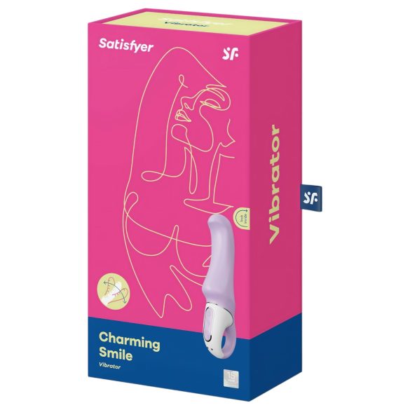 Satisfyer Charming Smile - vibrador punto G recargable impermeable lila