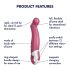 Satisfyer Hipopótamo Cariñoso - vibrador recargable e impermeable (rosa)