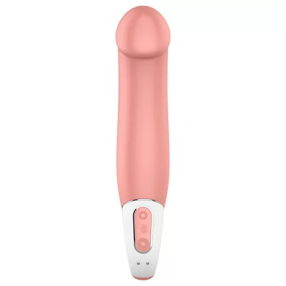 Satisfyer Master - vibrador recargable impermeable - color natural
