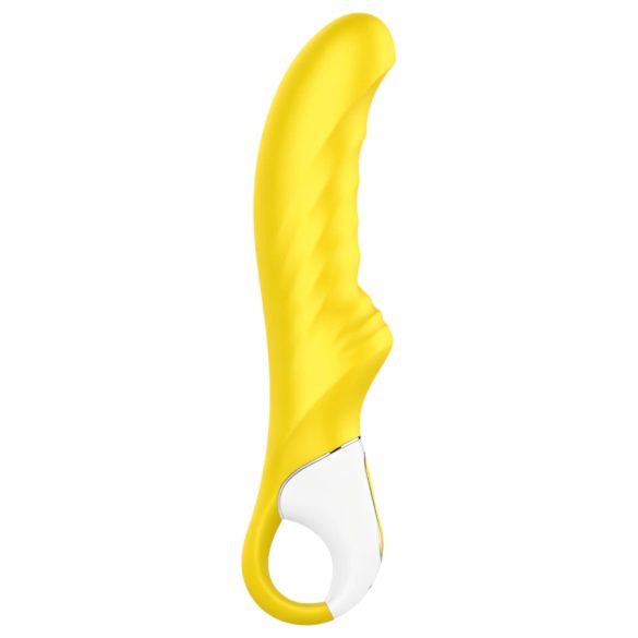Satisfyer Yummy Sunshine - vibrador punto G impermeable - silicona amarilla